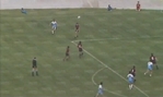 Il cross di Massimo Piscedda da cui scaturisce la rete laziale