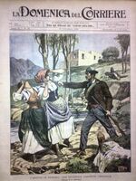 una Domenica del Corriere dei primi del 1900