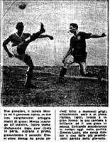 Ispiro con la maglia del Genoa assieme al laziale Monza