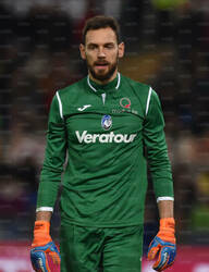 Con la maglia dell'Atalanta