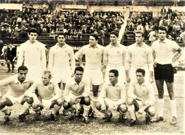 L'undici della Lazio: Janich, Lo Buono, Carradori, Fumagalli, Del Gratta, Lovati; Prini, Tagnin, Bravi, Tozzi, Pozzan