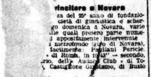 Dal "Messaggero" del 29/09/1906: Pagliani vince una gara a Novara (il documento è purtroppo danneggiato ma si evince il primo posto del forte podista biancoceleste)
