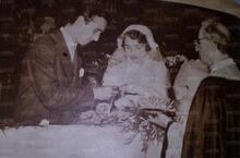 Una foto del matrimonio di Luigi Fuin