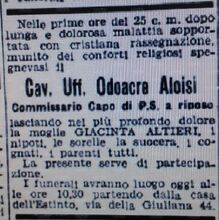 Dal Messaggero del 26 maggio 1942