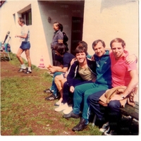 Un'immagine del tecnico con i tifosi (Gent. conc. Sig. Giulio Fabri)