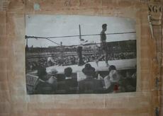 Un altro momento della sfida tra Spalla e Pilotta. Quest'ultimo è a terra