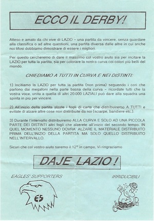 Volantino Derby Eagles Supporters e Irriducibili.jpg