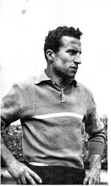 Con la seconda maglia della Lazio nella stagione 1950/51
