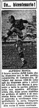 Nel 1940 "Il Littoriale" celebra le 200 partite di Monza.