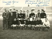 Torneo delle regioni 1960 - Nella foto con Biti (1° in piedi da sx) anche altri ex laziali: il dirigente De Rosa (2° in piedi da sx), il difensore Gasbarra (9° in piedi da sx), l'altro difensore Barbacci (ultimo in piedi a dx) e l'attaccante Baratelli (penultimo accosciato a dx). (Gent. conc. Sig.ra Laura Biti)