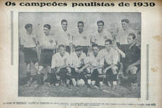Una terza immagine del Corinthians del 1929 con Del Debbio, Guarisi, Castelli e Demaria