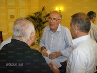 Stefano Mazza (al centro) con Pazzelli e Ronda