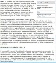 In questo articolo tratto da "Repubblica" dell'8 settembre 2013 il giornalista Gianni Clerici celebra l'ottantesimo compleanno di Nicola Pietrangeli. In questo stralcio dell'articolo è ancora una volta ricordata la passione di Nicola per i colori biancocelesti