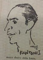 Fantoni (I) in una caricatura di Carlin