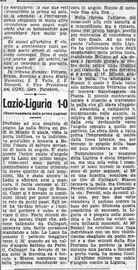 La cronaca de "Il Littoriale"