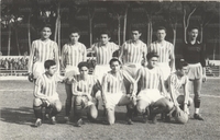 1948/49 - La formazione di Sampdoria-Lazio 1-3 del 26 febbraio 1949 (Torneo di Viareggio)