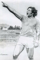 Un disegno di un tifoso