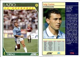 Una card di Corino riferita alla stagione 1992/93