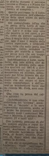 Un'interessante intervista ad Ancherani nel 1952