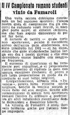 Spadolini (indipendente), Fumaroli (veterano) Rosati (dilettante), Pontisso(allievo).i vincitori Campionato sociale, Ostia 8 novembre 1942
