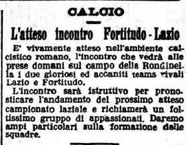 L'articolo de "Il Messaggero" del 24 ottobre 1925