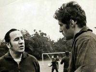Lorenzo insieme a Giorgio Chinaglia