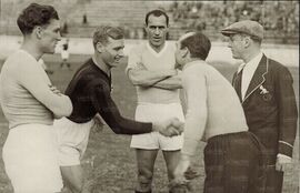 Bertagni, Fantoni I e Sclavi (partita del 1933/34 - forse Lazio Bologna del 31 dicembre 1933)