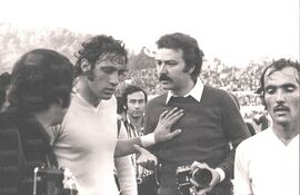 Chinaglia e Frustalupi (partita all'Olimpico stagione 1972/73 o 1973/74)