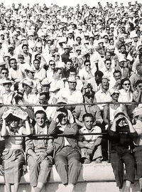 Tifosi della Lazio allo Stadio (anni '50)