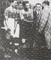 Berti (II) con il capitano Bernardini