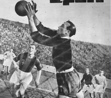 Blason durante Lazio-Bologna del 7 febbraio 1937