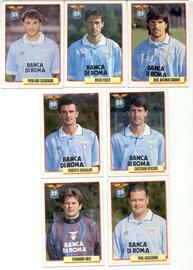 Alcuni giocatori ritratti sulle figurine ed. Merlin 1995