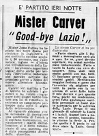 La notizia inerente la sua partenza dalla Lazio