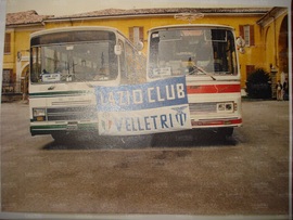 1977 Il Lazio club visita la tomba di Re Cecconi a Nerviano