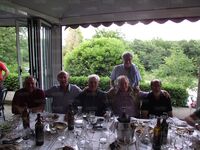 In piedi Spurio; seduti Nobili, Mazza, Puccianti, Regoli e Brai