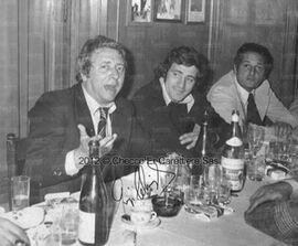 A cena con Giorgio Chinaglia al ristorante Checco er Carettiere (dalla pagina FB di Checco er Carettiere)