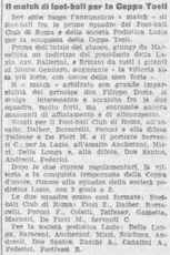 20 gennaio - Il Messaggero