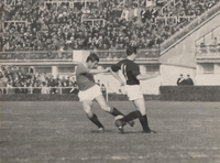 30 gennaio 1966 - Lazio-Torino 1-0 - Vitali contrasta Moschino
