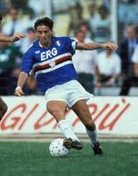 Con la maglia della Sampdoria scudettata