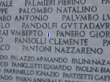 Il nome di Clemente Pansolli nel Sacrario Militare del Verano (Foto LazioWiki)