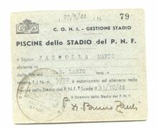 Una tessera del 1944