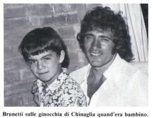 Brunetti da piccolo con Chinaglia
