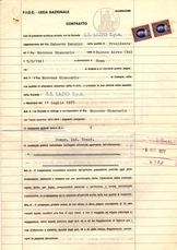 Il contratto da allenatore valido dal 1° luglio 1977 - pag. 1