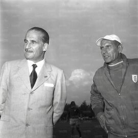 Il presidente Siliato e l'allenatore Bernardini