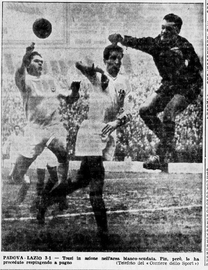 Un'azione dei biancocelesti in area patavina