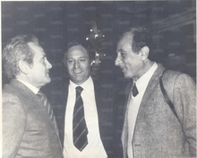 Gian Casoni tra Giampiero Boniperti e Antonio Sbardella