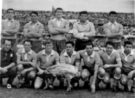1959/60 - La formazione scesa in campo il 18 ottobre 1959 nell'incontro Roma-Lazio 3-0
