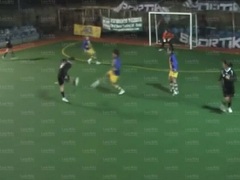 Il vantaggio iniziale dalla distanza di Giorgia: 0-1