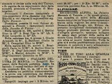Da La Stampa Sportiva del 25/09/1904: Romano Zangrilli batte il record italiano dell'ora di marcia