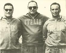 Con Nereo Rocco e Gipo Viani (Gent. conc. Sig.ra Laura Biti)